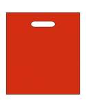 Igelitová taška 45x50 cm, červená, zpevněný průhmat a složené dno