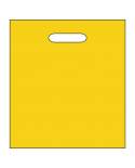 Igelitová taška 45x50 cm, žlutá, zpevněný průhmat a složené dno
