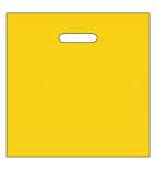 Igelitová taška 55x55 cm, žlutá, zpevněný průhmat a složené dno