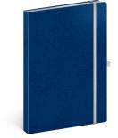 Notes Vivella Classic modrý/bílý, linkovaný, 15 × 21 cm