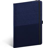 Notes Skiver modromodrý, linkovaný, 13 × 21 cm